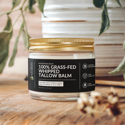 Whipped Grass-Fed Tallow Balm with Vanilla Bean