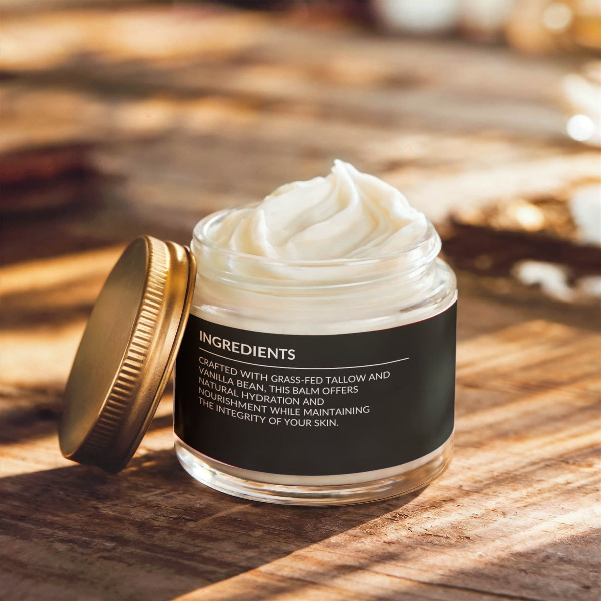 Whipped Grass-Fed Tallow Balm with Vanilla Bean